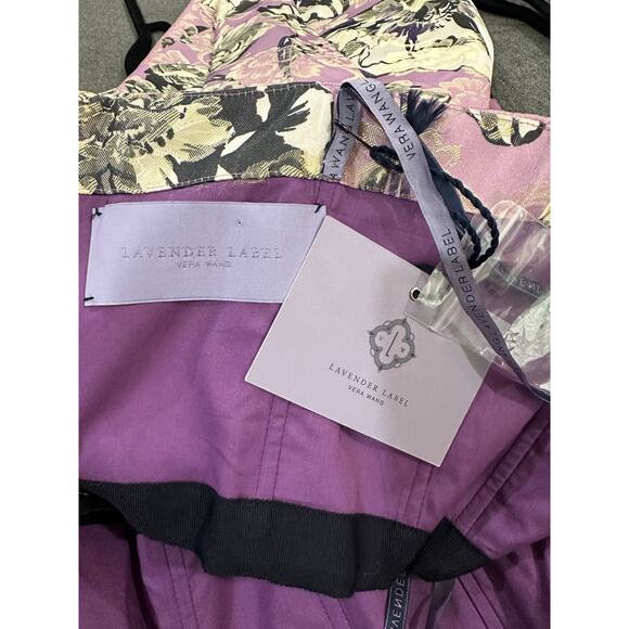 Vera Wang Lavender Label Strapless Floral Party Cocktail Dress Size 2 NWT - Picture 3 of 13